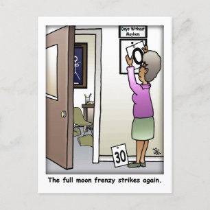 Cartão Postal Cartão-postal Engraçado de Lua