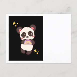 Cartão Postal Cartão-postal engraçado e bonito do Taco Panda