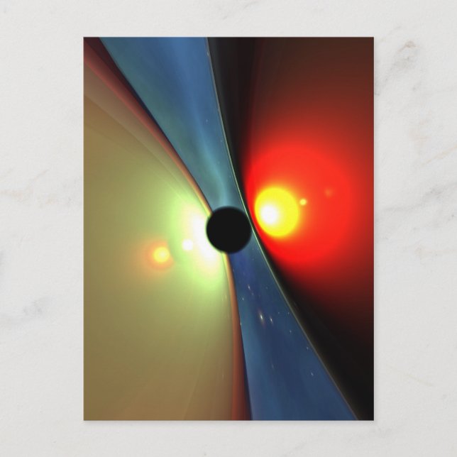 Cartão Postal Cartão-postal entre mundos (Frente)