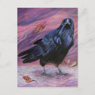 Cartão Postal Cartão-postal entre mundos Raven de Michaeline McD