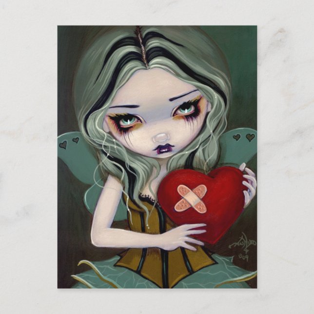 Cartão Postal Cartão-postal "Enviando um Coração Quebrado" (Frente)
