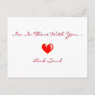 Cartão Postal Cartão-postal "Eu estou lá contigo"