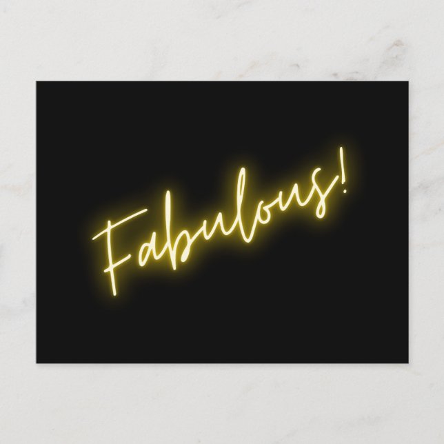 Cartão Postal Cartão-postal fabuloso (Frente)