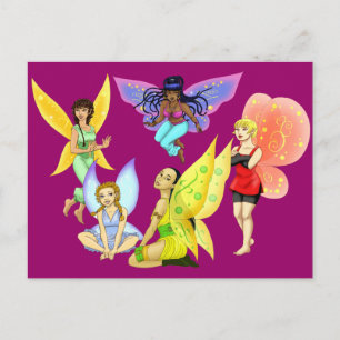 Cartão Postal Cartão-postal Fairies