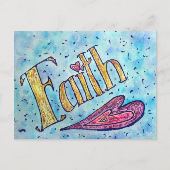 Cartão Postal Cartão-postal Faith (Frente)