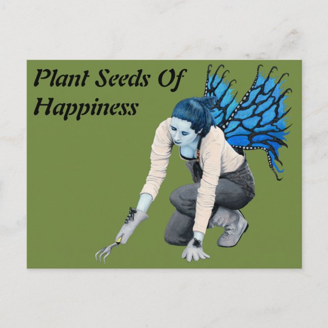 Cartão Postal Cartão-postal Fantasia de Jardim das Fadas Escuras (Frente)