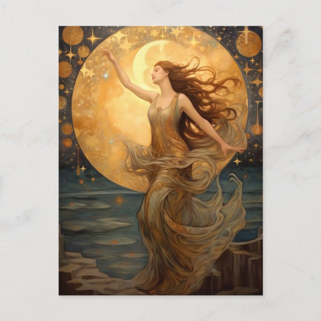 Cartão Postal Cartão-postal Fantasia de Rapariga Unificada (Frente)