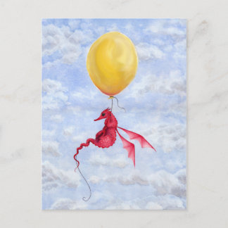 Cartão Postal Cartão-postal Fantasy Dragon Art - Sobe no Ar