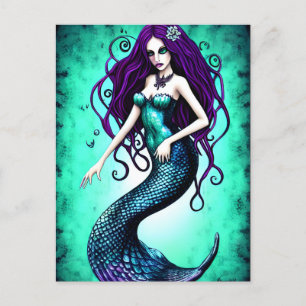 Cartão Postal Cartão-postal Fantasy Mermaid