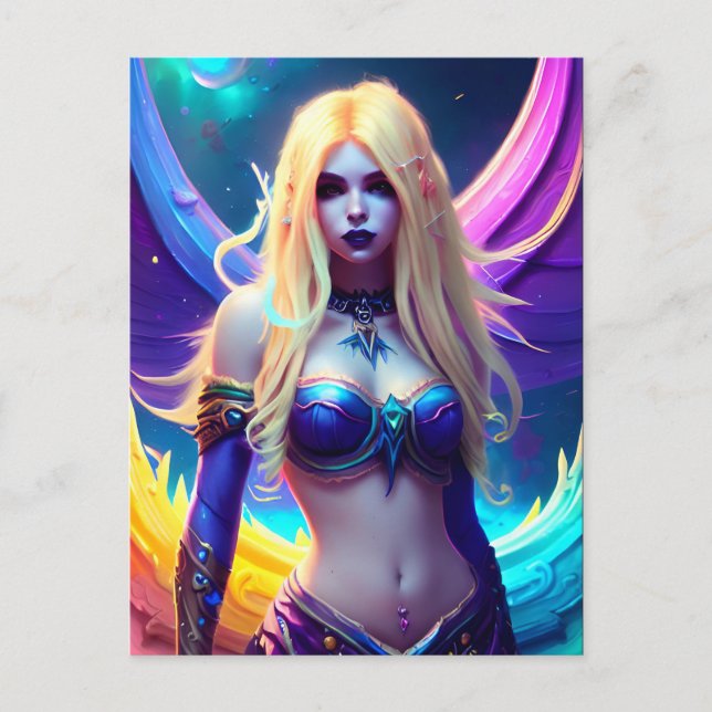 Cartão Postal Cartão-postal Fantasy Mermaid (Frente)