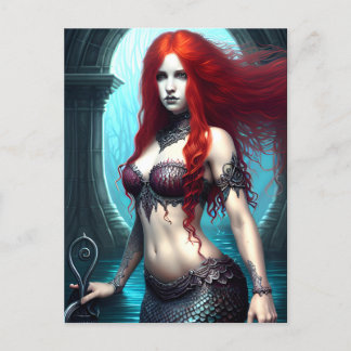Cartão Postal Cartão-postal Fantasy Mermaid