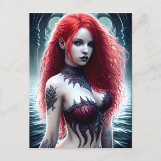 Cartão Postal Cartão-postal Fantasy Mermaid