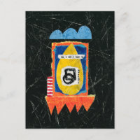 Cartão-postal Feliz - Abstrato Art