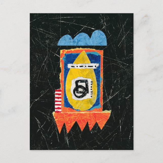 Cartão Postal Cartão-postal Feliz - Abstrato Art (Frente)