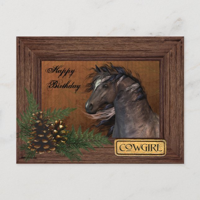 Cartão Postal Cartão-postal Feliz de Aniversário (Frente)