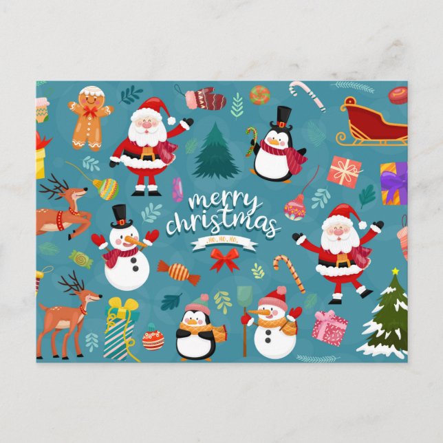 Cartão Postal Cartão-postal Feliz de Natal (Frente)