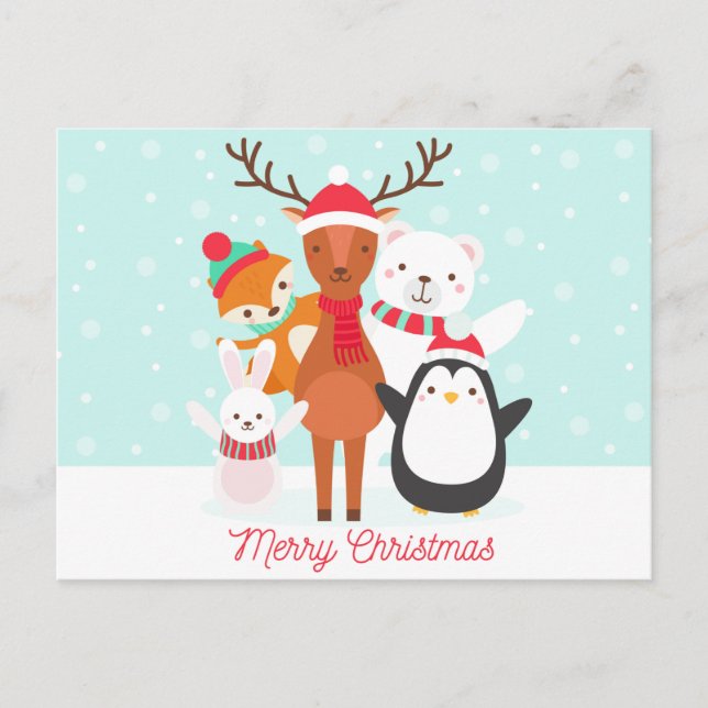 Cartão Postal Cartão-postal Feliz de Natal (Frente)