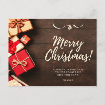 Cartão-postal Feliz de Natal