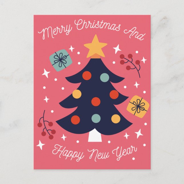 Cartão Postal Cartão-postal Feliz de Natal (Frente)