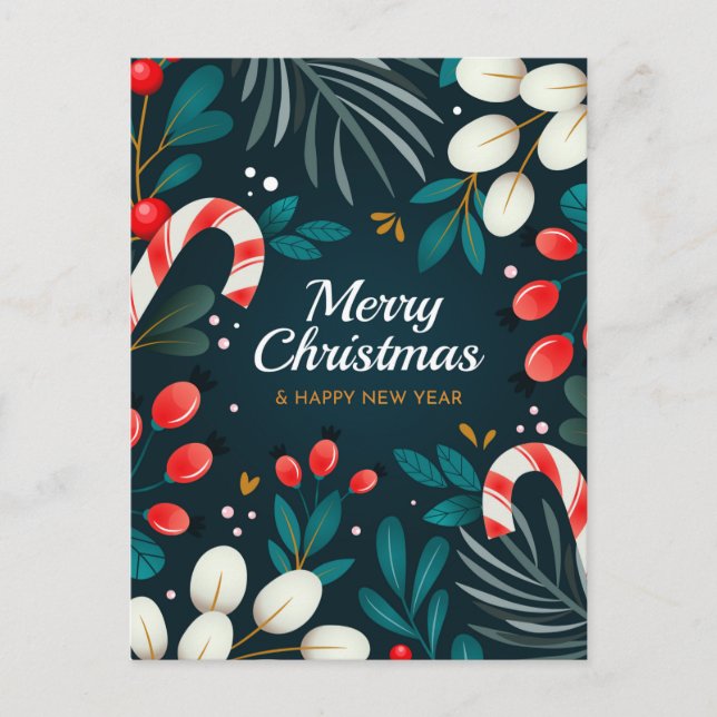 Cartão Postal Cartão-postal Feliz de Natal (Frente)