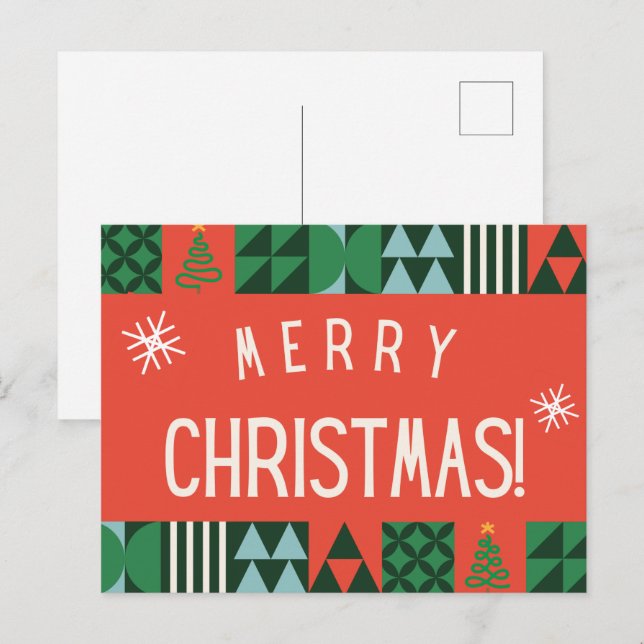 Cartão Postal Cartão-postal Feliz de Natal (Frente/Verso)