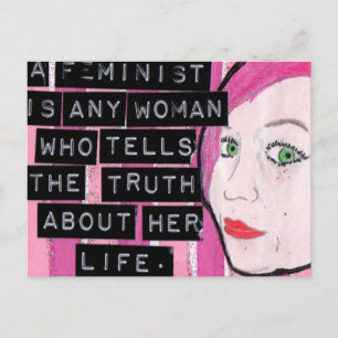 Cartão Postal Cartão-postal feminista