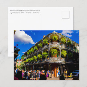 Cartão Postal Cartão-postal Fern Covered Balconies
