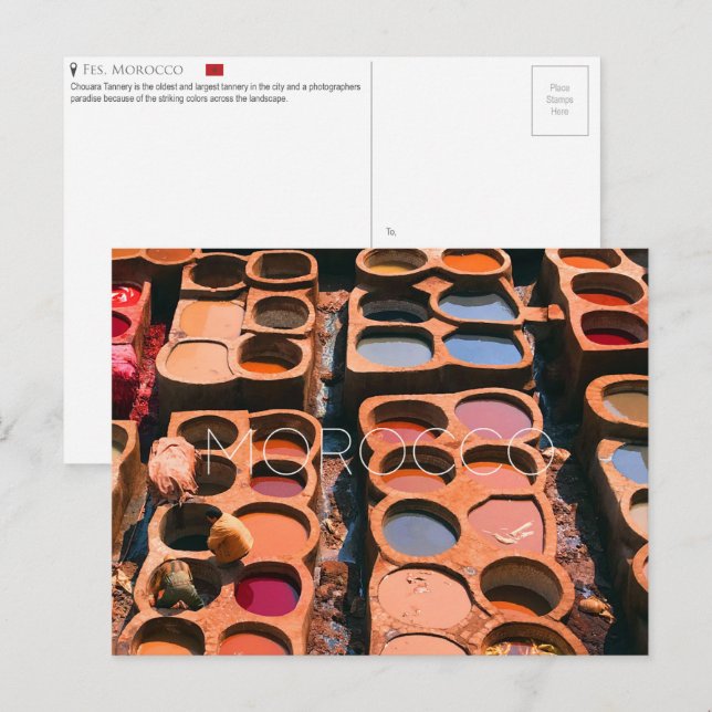 Cartão Postal Cartão-postal Fes, Marrocos (Frente/Verso)