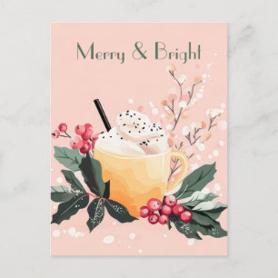 Cartão Postal Cartão-postal Festivo e elegante para o Natal