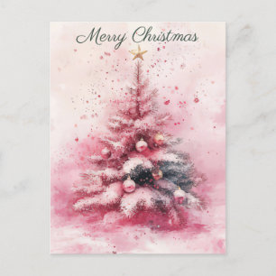 Cartão Postal Cartão-postal Festivo e elegante para o Natal