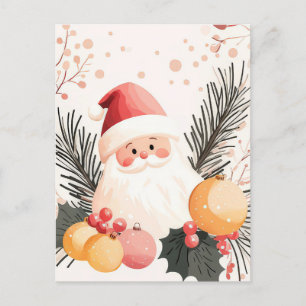 Cartão Postal Cartão-postal Festivo e elegante para o Natal