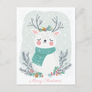 Cartão Postal Cartão-postal Festivo e elegante para o Natal
