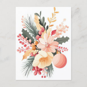 Cartão Postal Cartão-postal Festivo e elegante para o Natal