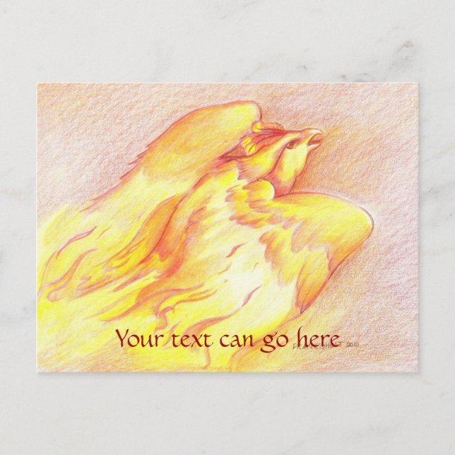 Cartão Postal Cartão-postal Fiery Phoenix (Frente)