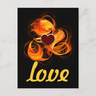 Cartão Postal Cartão-postal Fireball Love