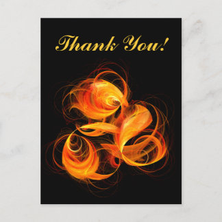 Cartão Postal Cartão-postal Fireball Obrigado
