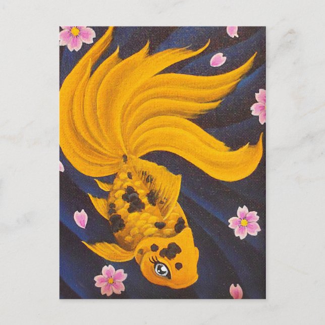 Cartão Postal Cartão-postal Fishie ouro (Frente)