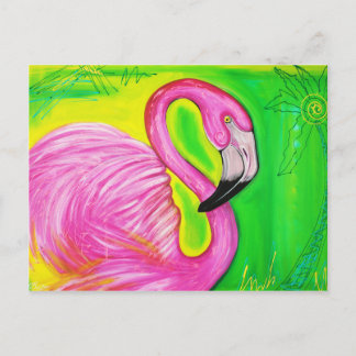Cartão Postal Cartão-postal Flamingo Elétrico