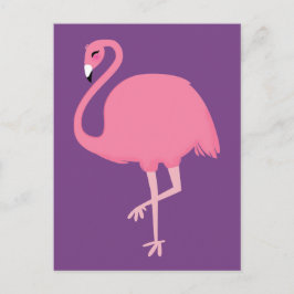Cartão Postal Cartão-postal Flamingo rosa