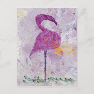 Cartão Postal Cartão-postal Flamingo Rosa