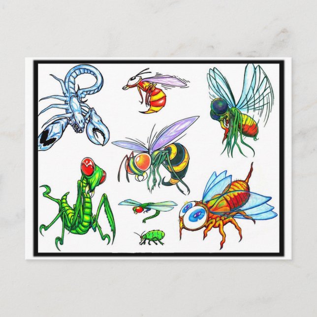 Cartão Postal Cartão-postal Flash de tatuagem (Frente)