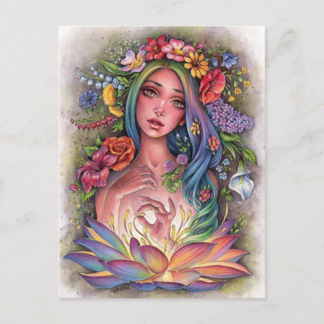 Cartão Postal Cartão-postal Flora (Frente)