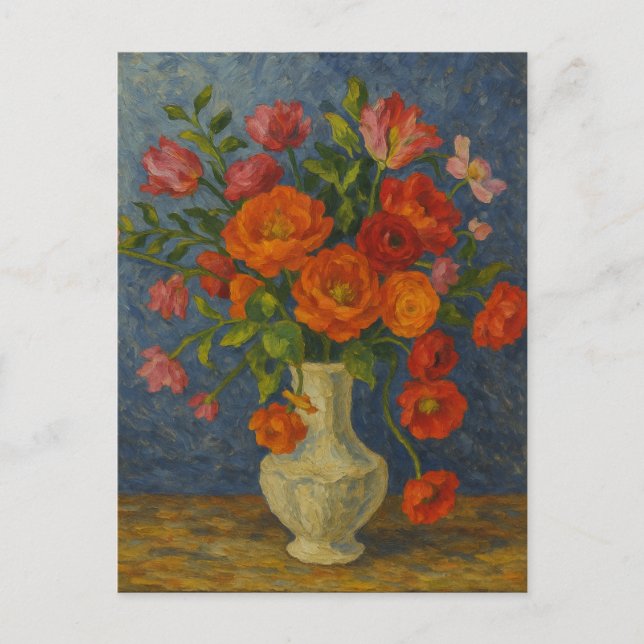 Cartão Postal Cartão-postal floral (Frente)