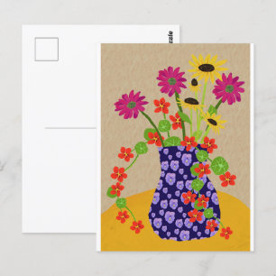 Cartão Postal Cartão-postal floral