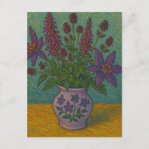 Cartão Postal Cartão-postal floral