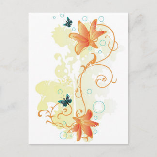 Cartão Postal Cartão-postal floral