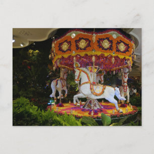 Cartão Postal Cartão-postal Floral Carousel Wynn Las Vegas