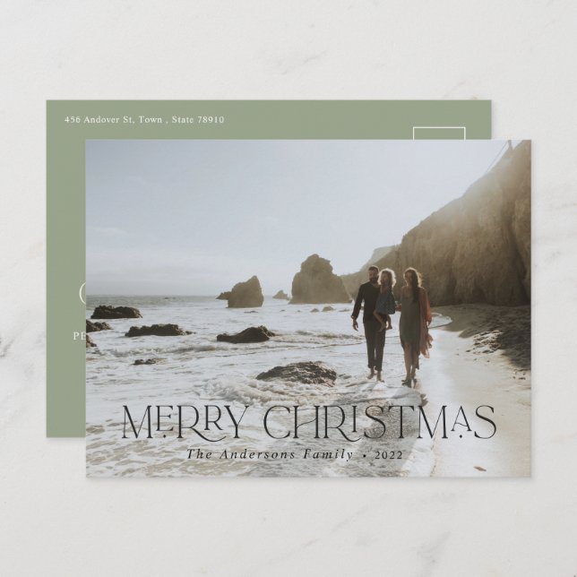 Cartão Postal Cartão-postal floral fotobotânico de Natal 1 (Frente/Verso)