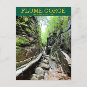 Cartão Postal Cartão-postal Flume Gorge NH