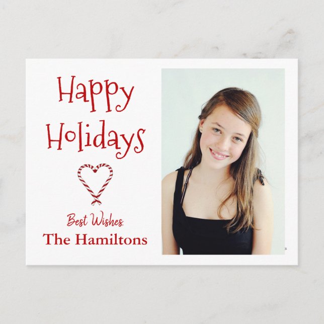 Cartão Postal Cartão-postal fotográfico com coração verde canade (Frente)